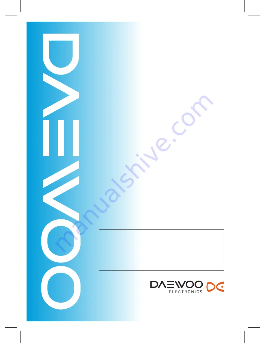 Daewoo DSB-F1216LH-DV Service Manual Download Page 1