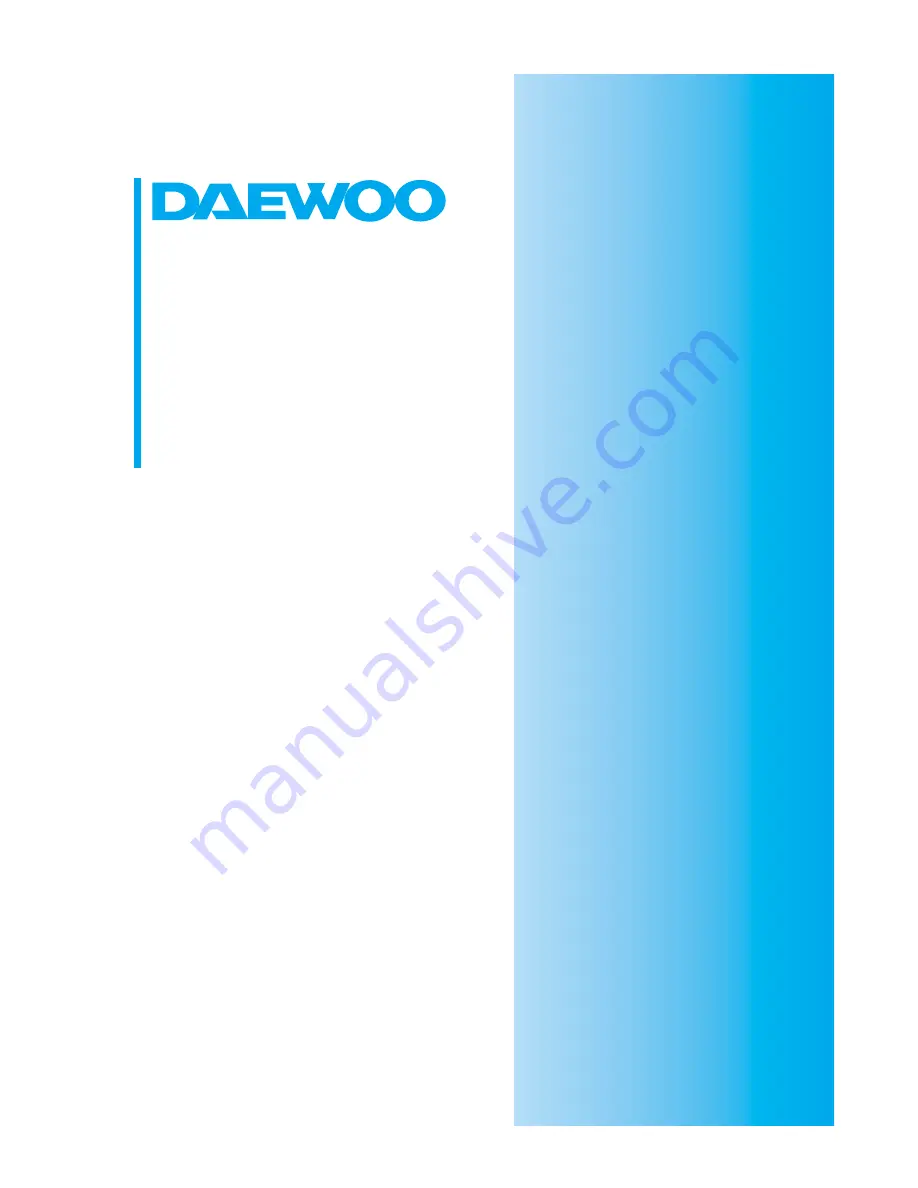 Daewoo DTA-240LH Installation And Owner'S Manual Download Page 31