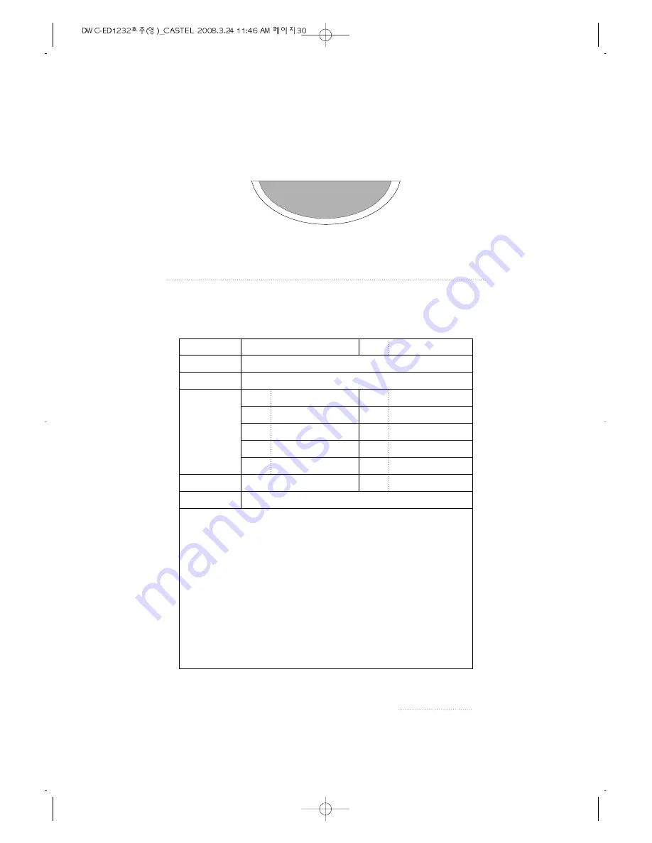 Daewoo DWC-ED1232 Instruction Manual Download Page 30