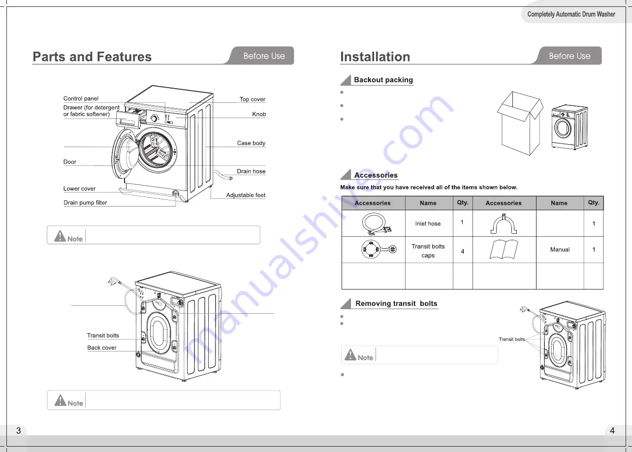 Daewoo DWD-MH1011 Owner'S Manual Download Page 4