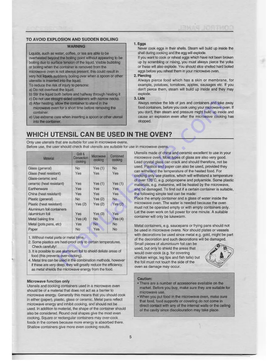 Daewoo KOC-8UOT Owner'S Manual Download Page 6