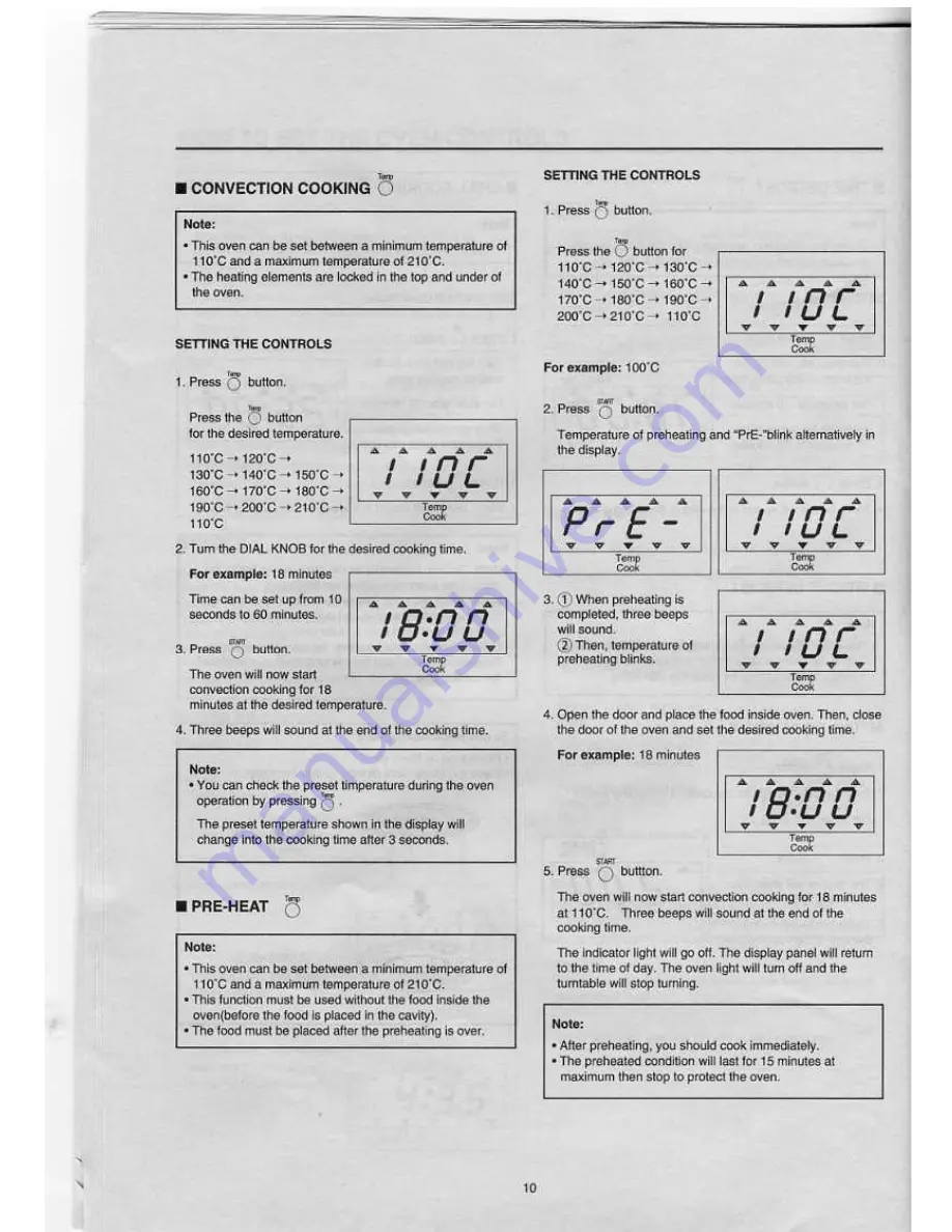 Daewoo KOC-8UOT Owner'S Manual Download Page 11