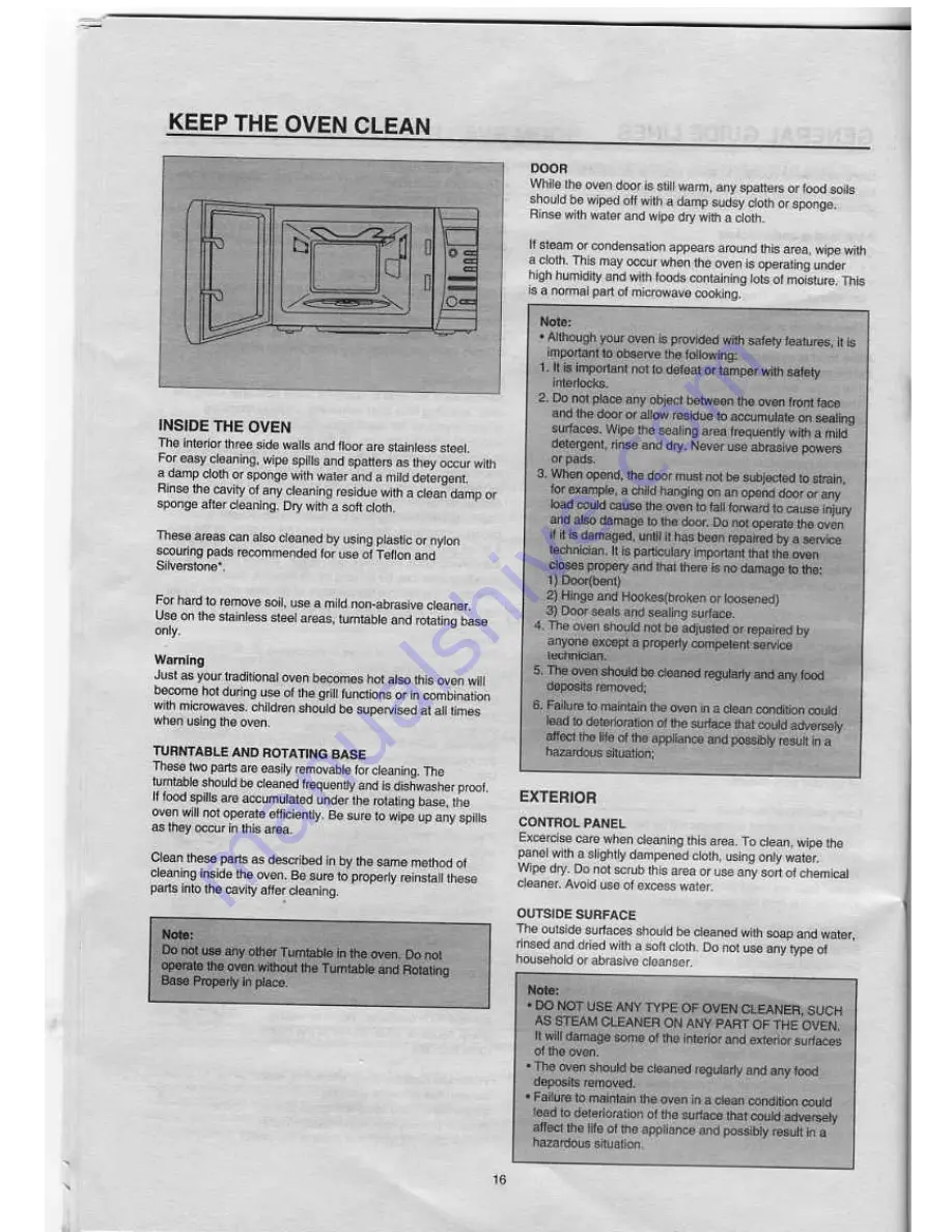 Daewoo KOC-8UOT Owner'S Manual Download Page 17