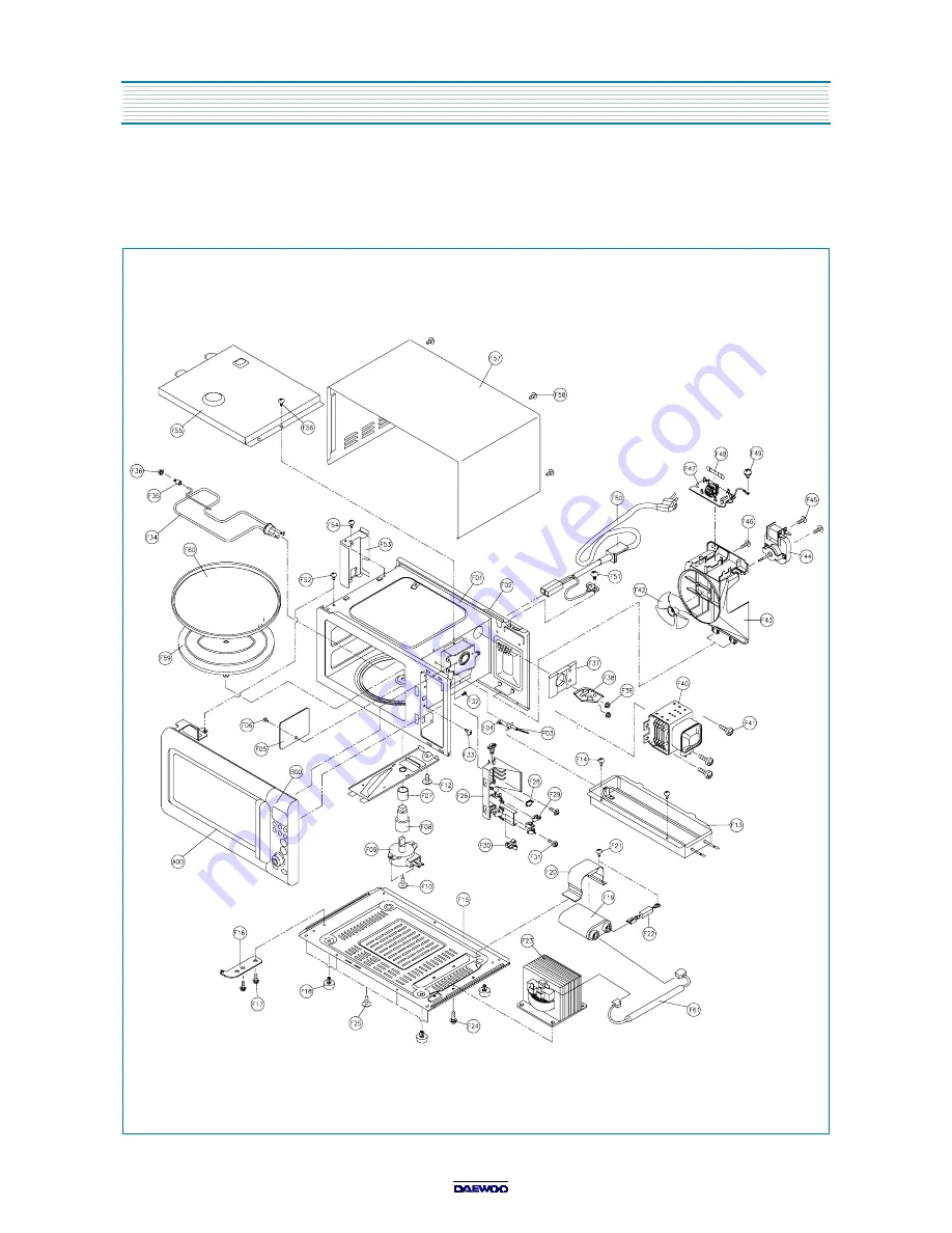 Daewoo KOC-972T0S Service Manual Download Page 39