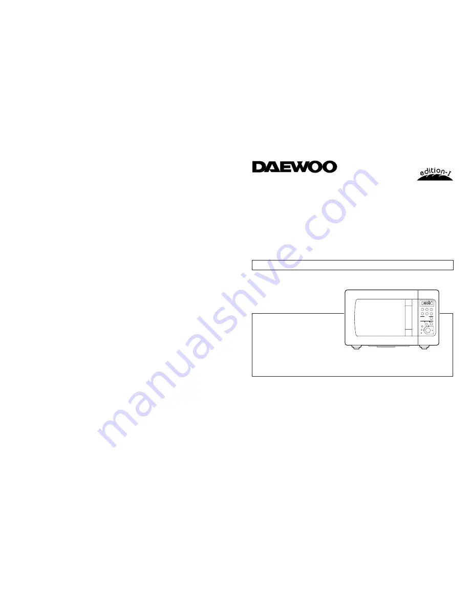 Daewoo KOC980T Скачать руководство пользователя страница 1