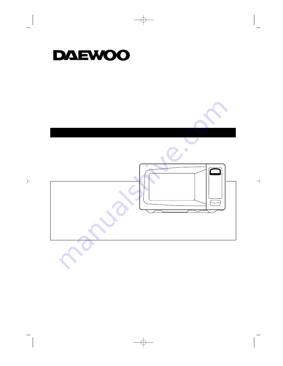 Daewoo KOG-131A Operating Instructions Manual Download Page 1