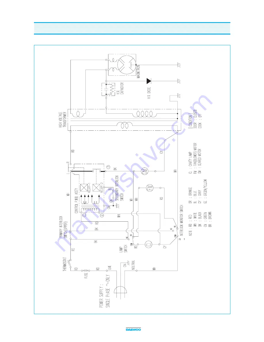 Daewoo KOG-164H Service Manual Download Page 25