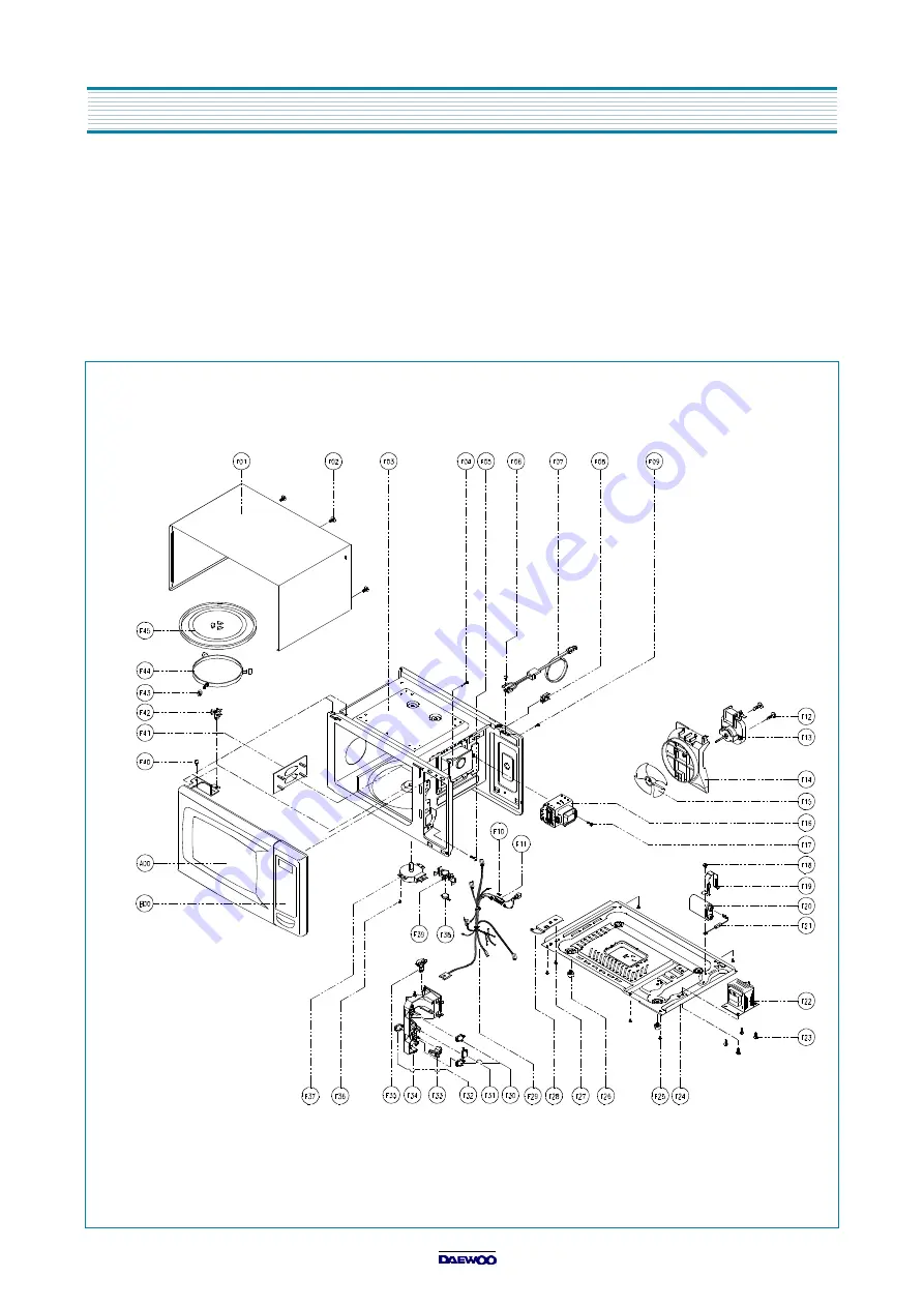 Daewoo KOR-131G0A Service Manual Download Page 43