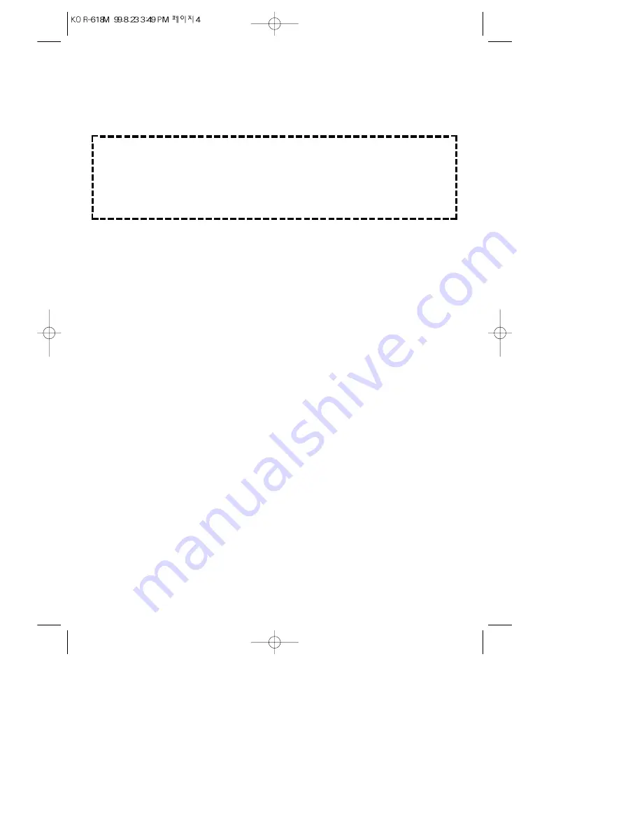 Daewoo KOR-618M Operating Instructions Manual Download Page 3