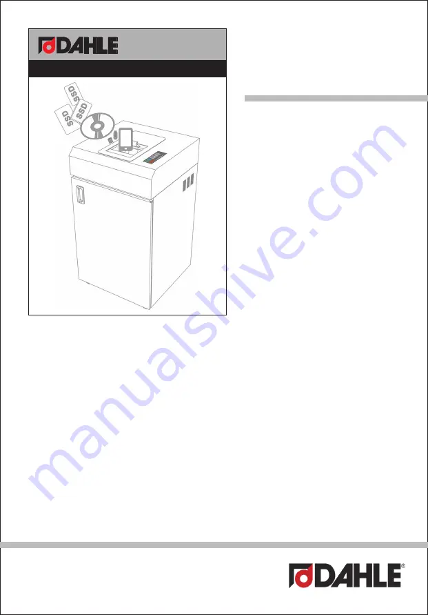 Dahle 808 MS Operating Instructions Manual Download Page 1