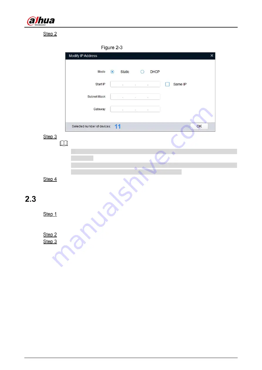 Dahua DH-IPC-HFW2X-W Скачать руководство пользователя страница 11