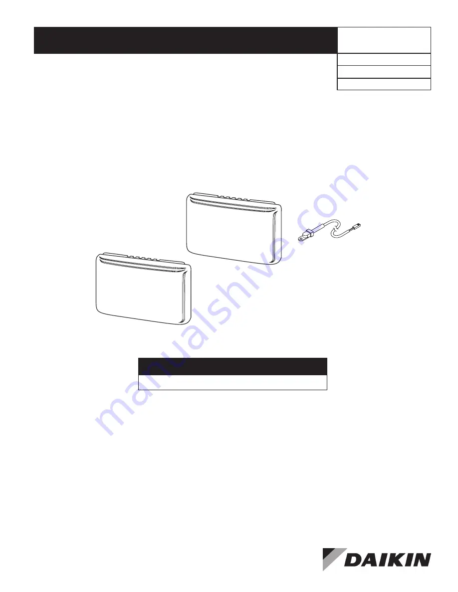 Daikin 910129095 Installation Operation & Maintenance Data Download Page 1