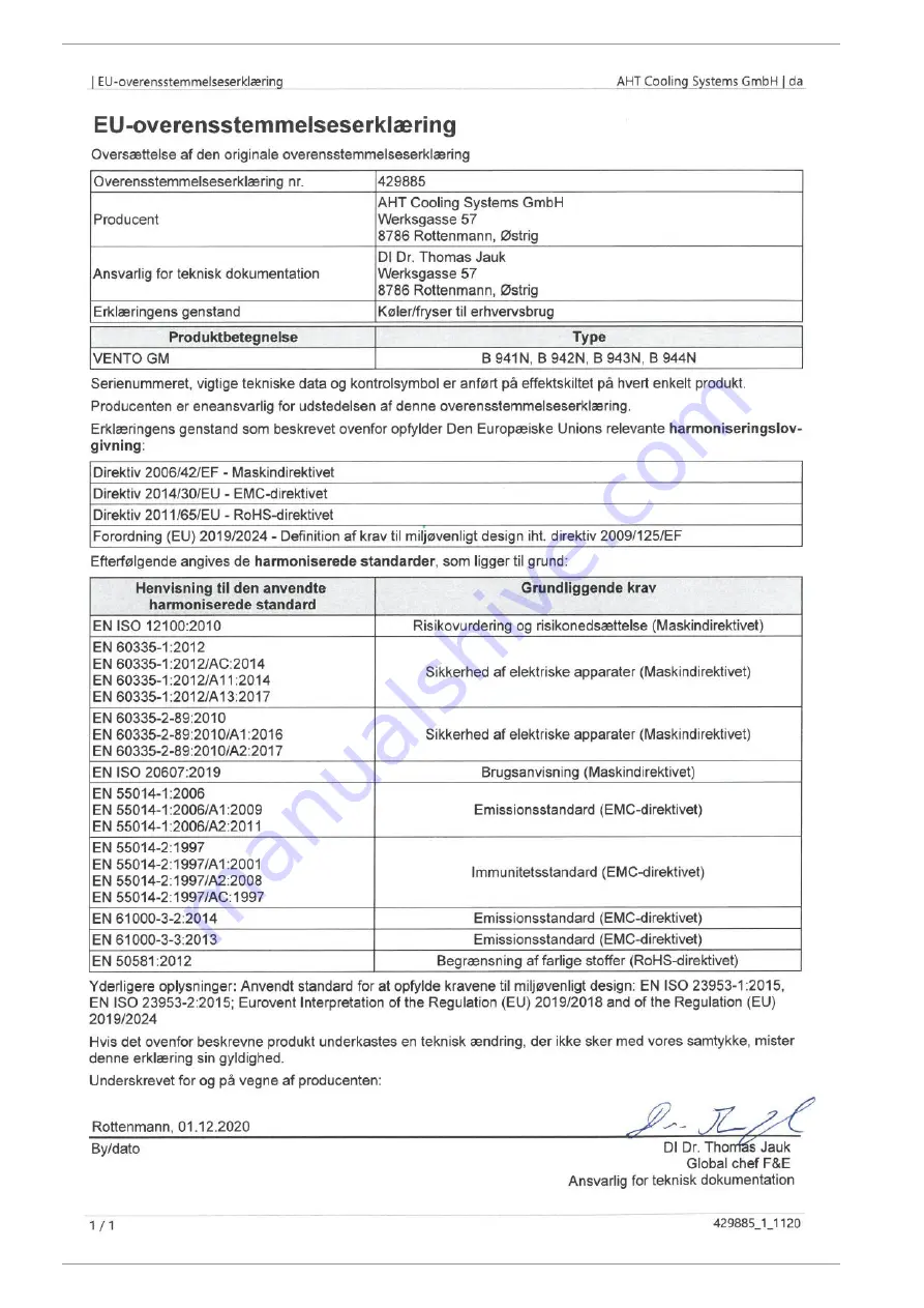 Daikin AHT VENTO GM AIR 125 B Operating Instructions Manual Download Page 34