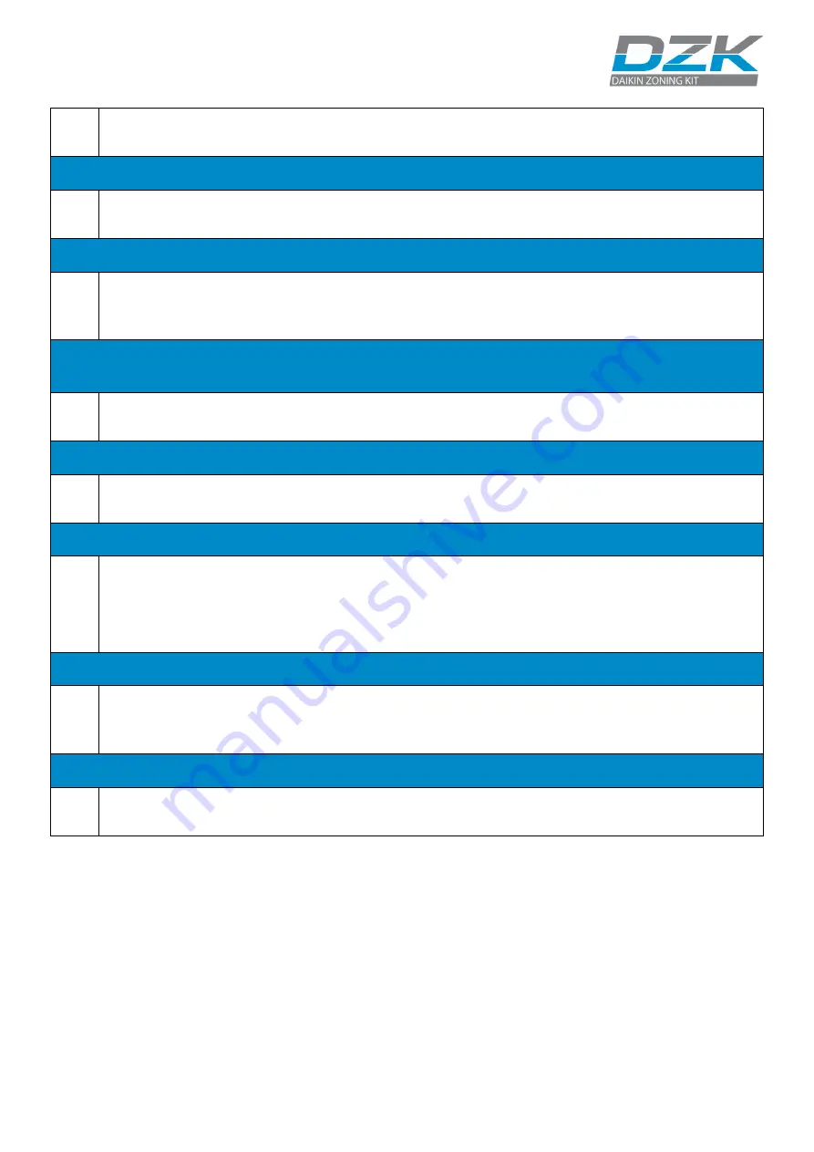 Daikin DZK Series Installation Manual Download Page 53