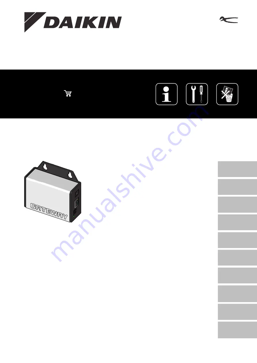 Daikin EHS157056 Installation And Operation Manual Download Page 1