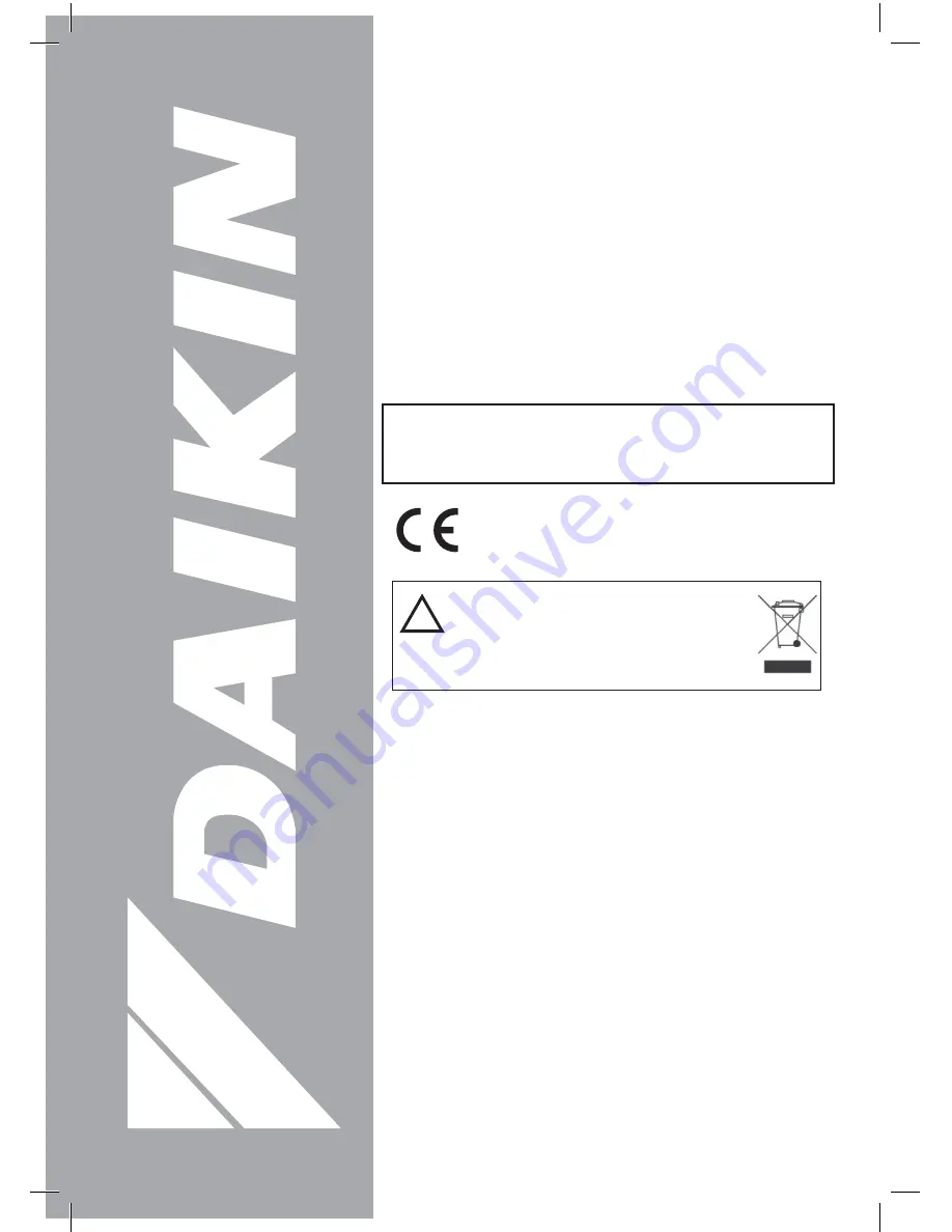 Daikin EK2MV2B10C5 Installation Manual Download Page 11