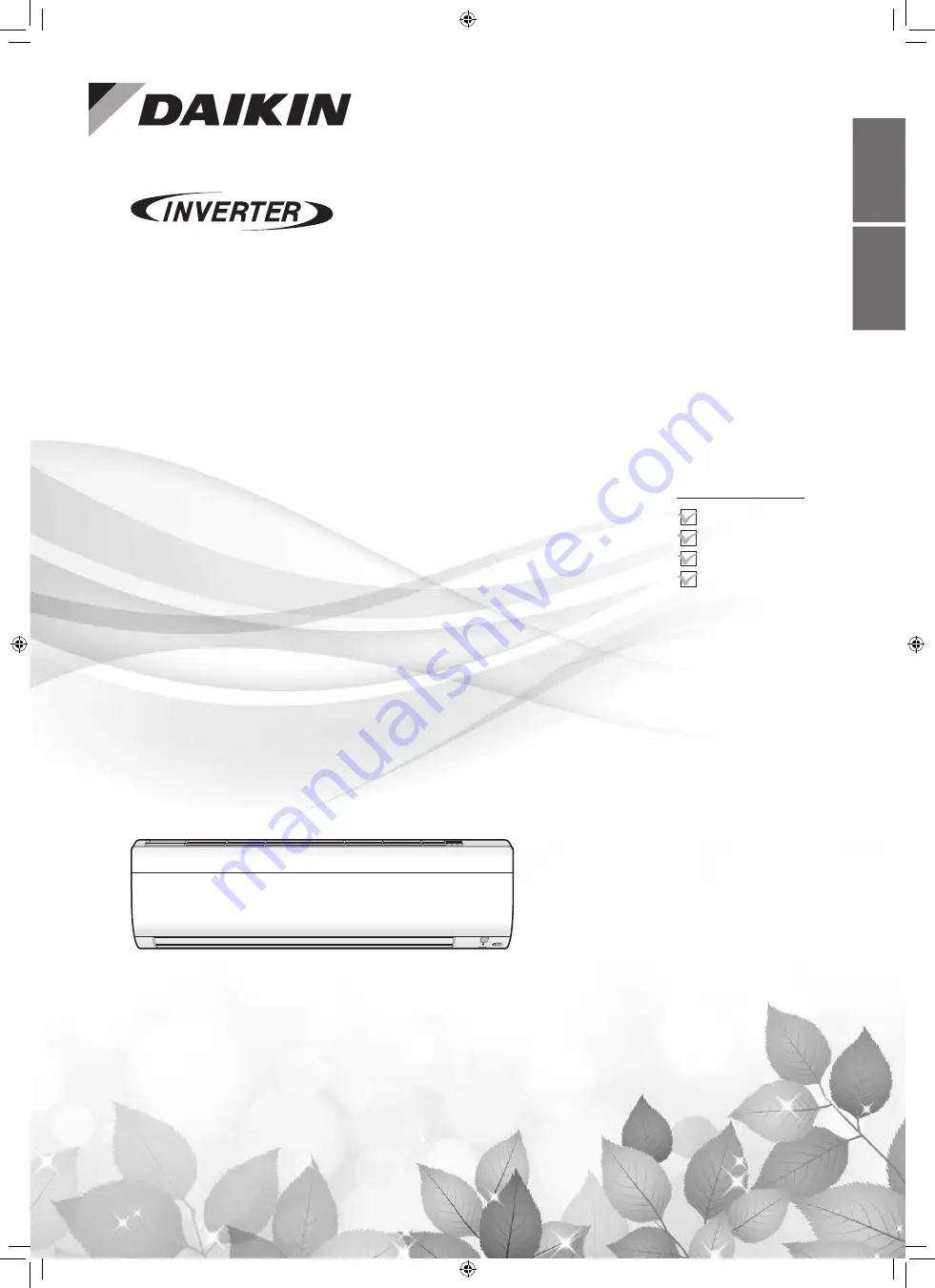 Daikin FTXV41UVLT Operation Manual Download Page 1