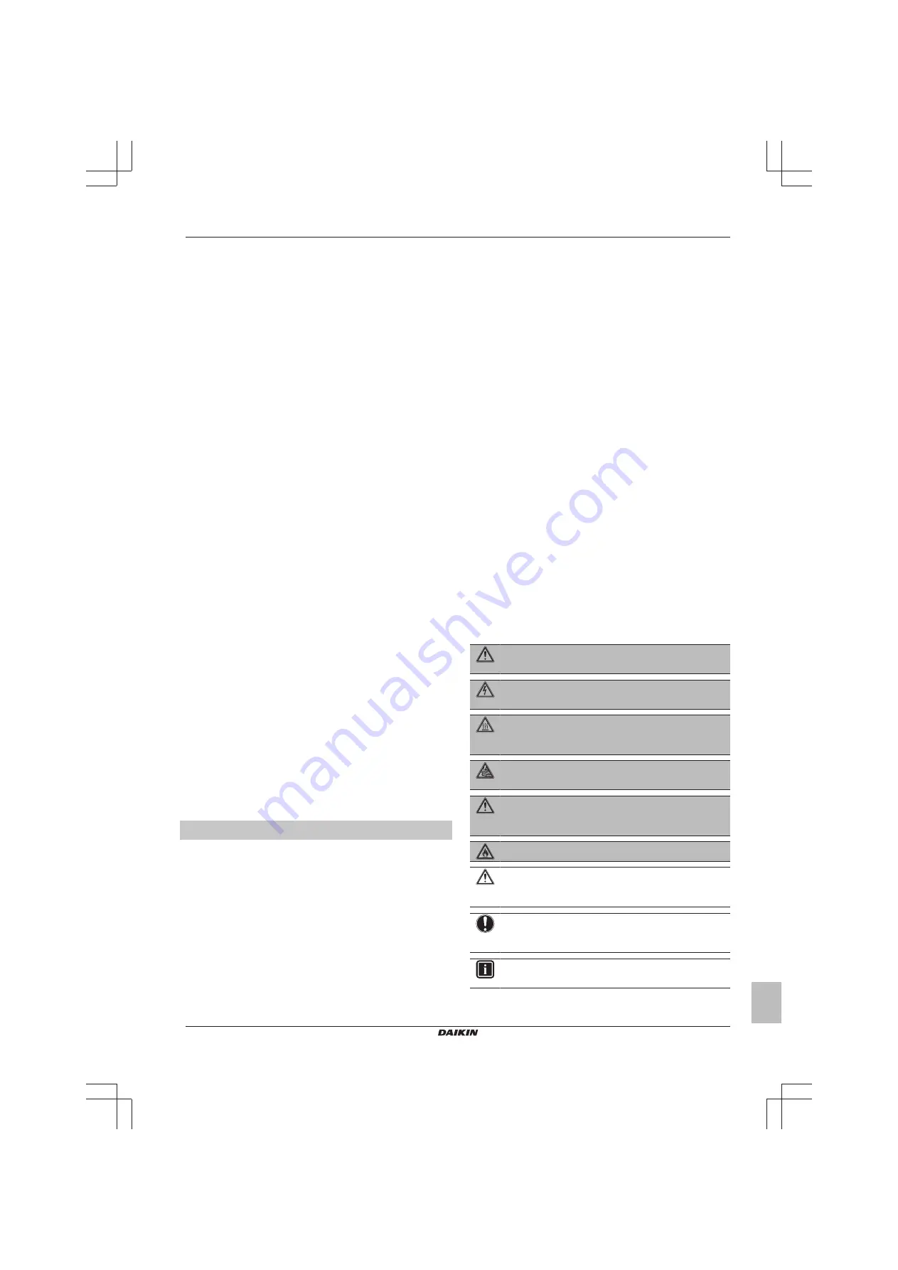 Daikin SEHVX-BAW Installer And User Manual Download Page 3