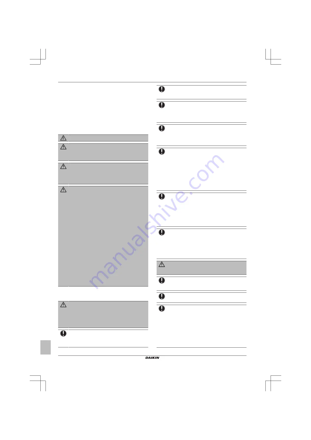 Daikin SEHVX-BAW Installer And User Manual Download Page 30