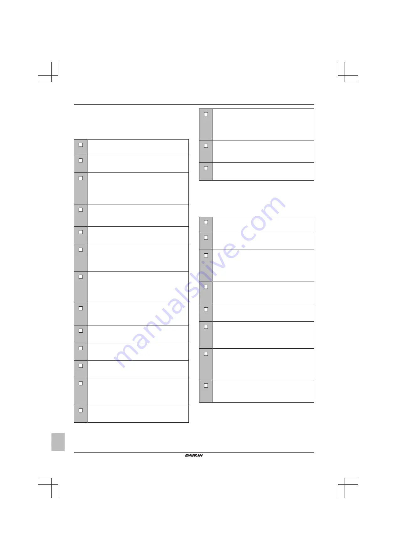 Daikin SEHVX-BAW Installer And User Manual Download Page 44