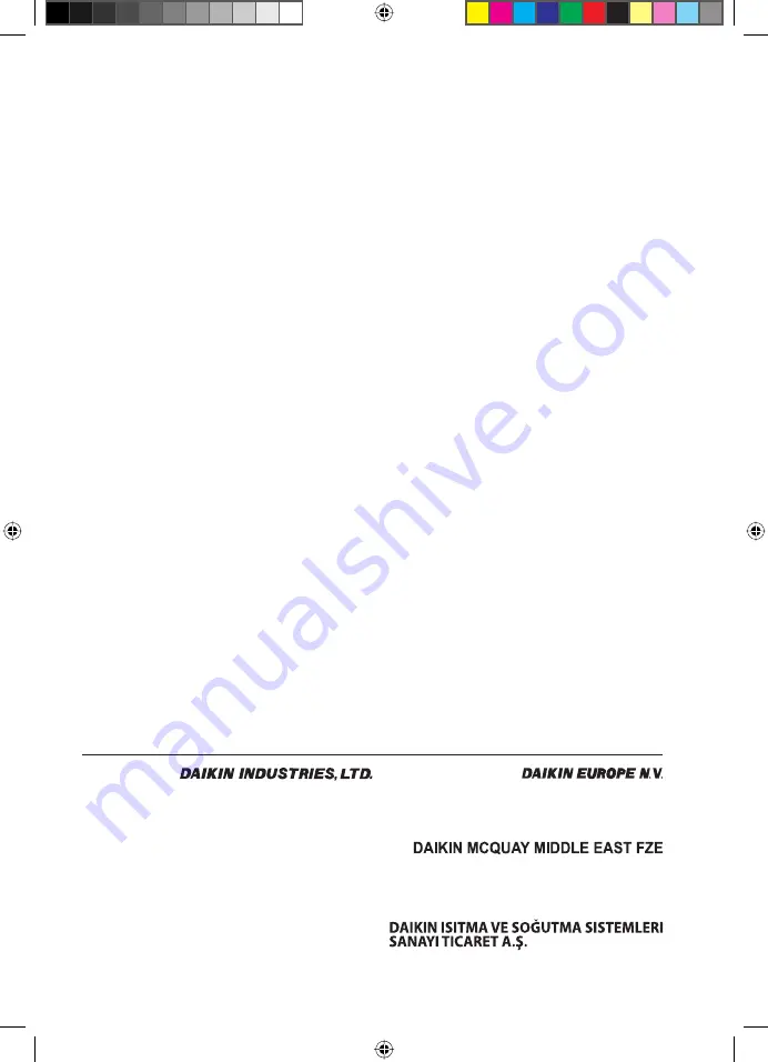 Daikin SLM Operating Manual Download Page 7