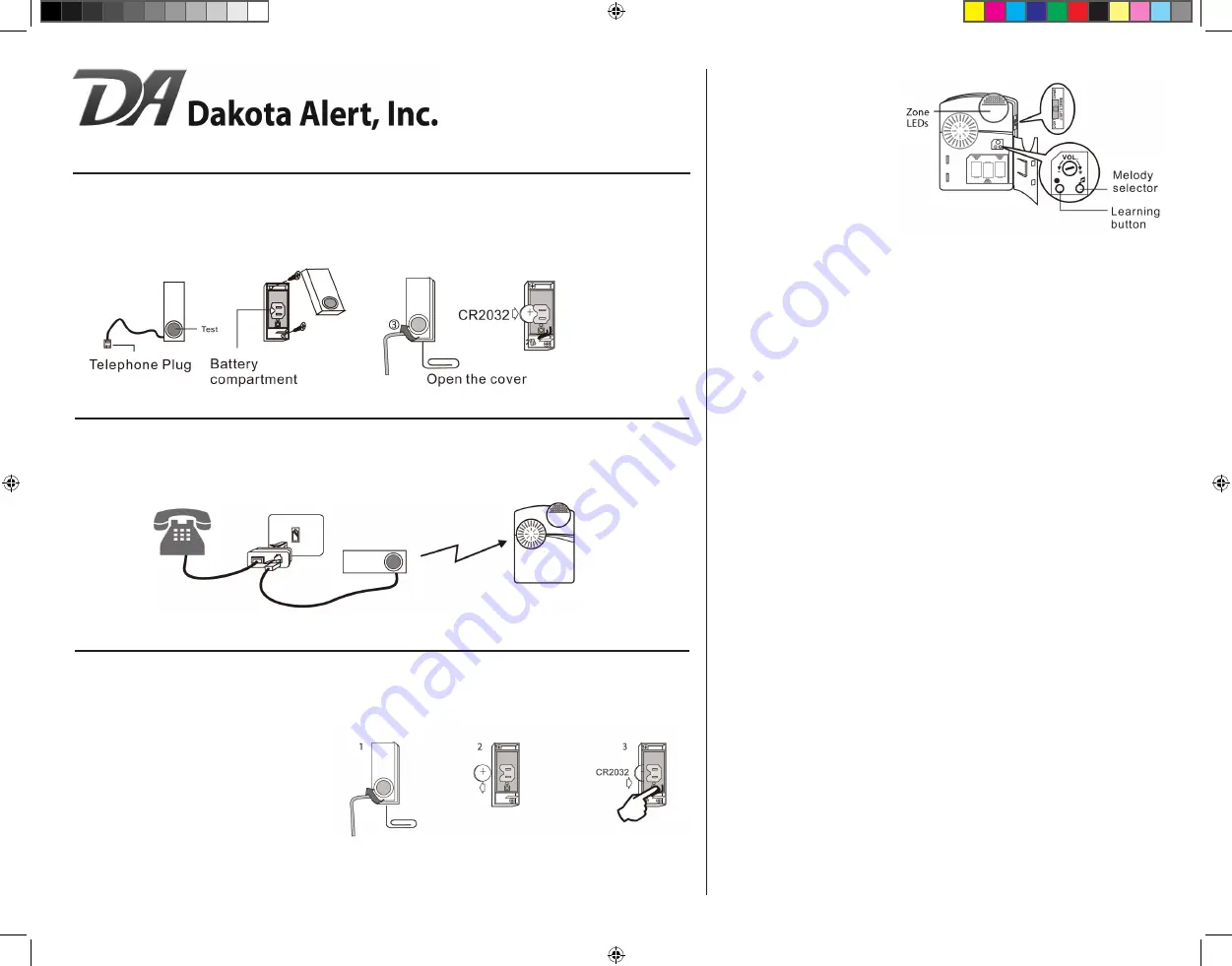 Dakota Alert WTS-1000 Quick Start Manual Download Page 1