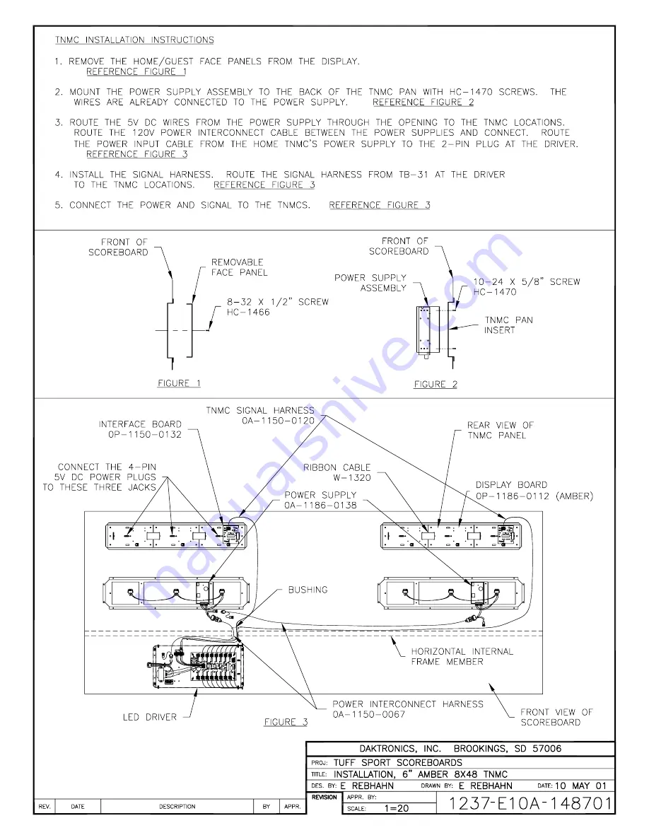 Daktronics Tuff Sport BB-2102 Display Manual Download Page 73