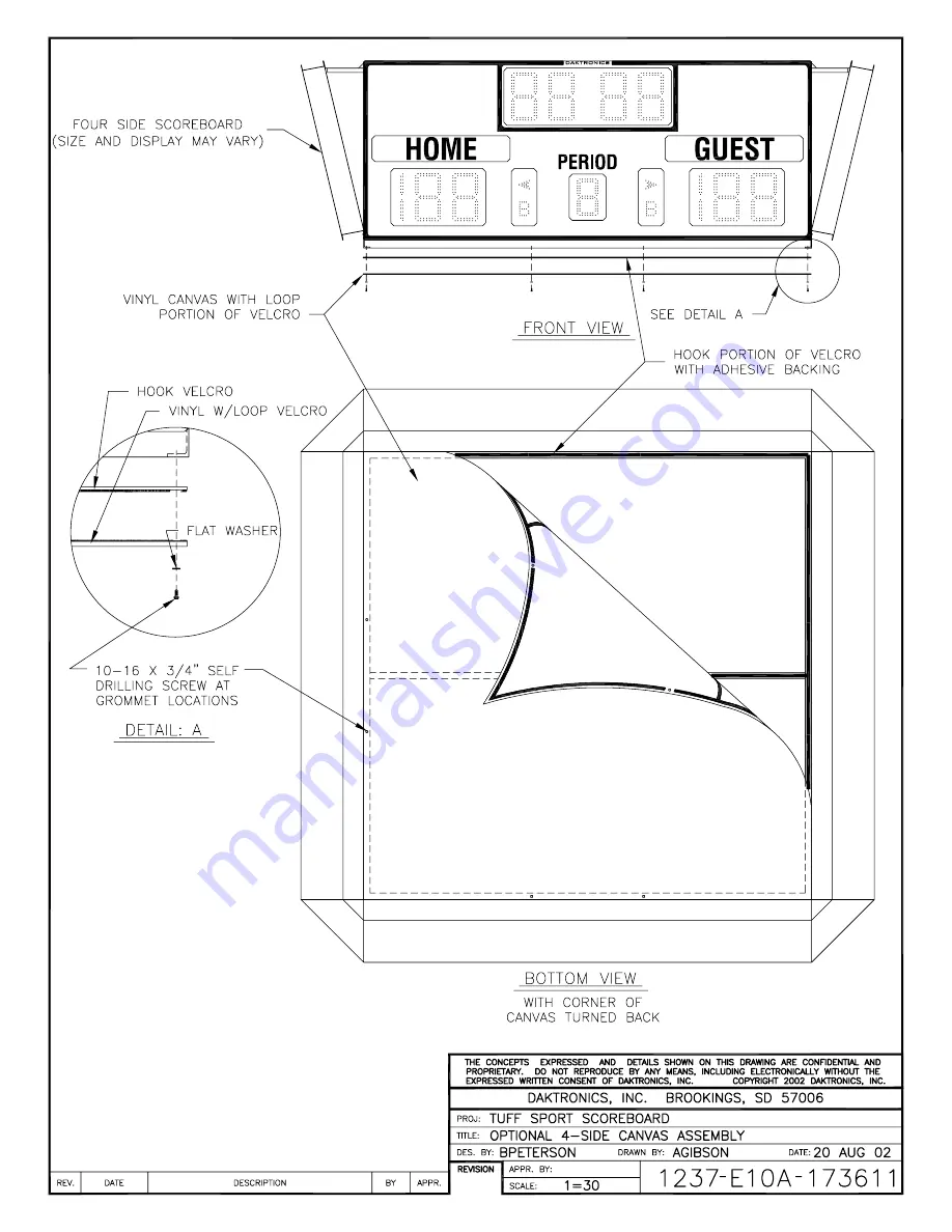 Daktronics Tuff Sport BB-2102 Display Manual Download Page 77