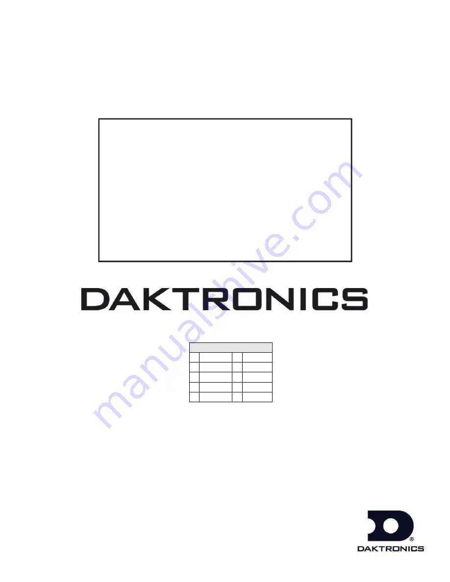 Daktronics Tuff Sport H-2101 Скачать руководство пользователя страница 1