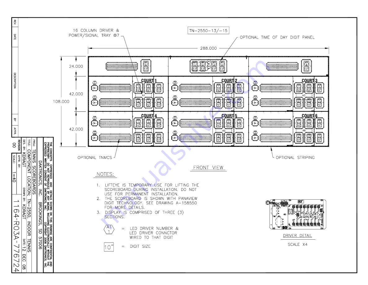 Daktronics Tuff Sport TN-2501 Скачать руководство пользователя страница 49