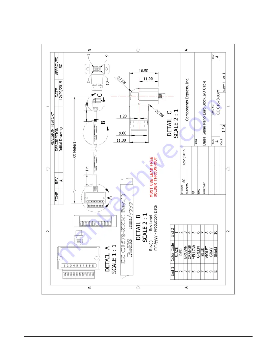 Dalsa Genie Nano-CXP Скачать руководство пользователя страница 139