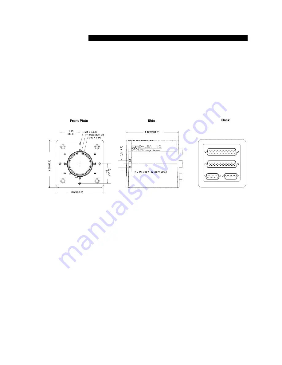 Dalsa MotionVision CA-D6-0256W-ECEW User Manual Download Page 19