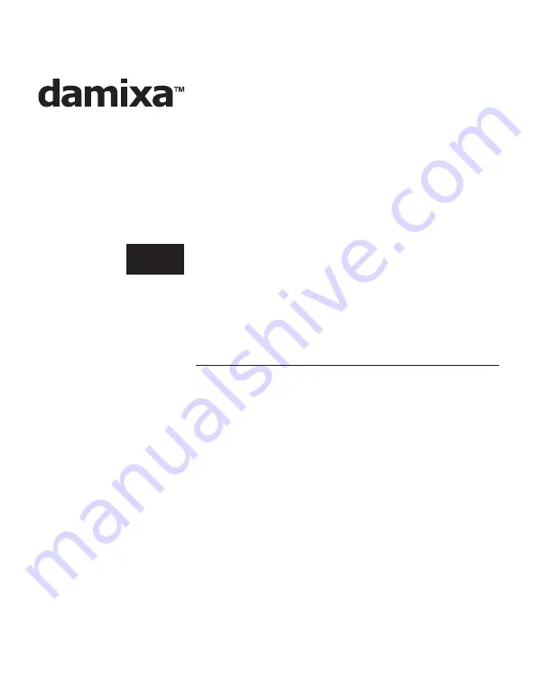 damixa 211000000 Installation Instructions Manual Download Page 1