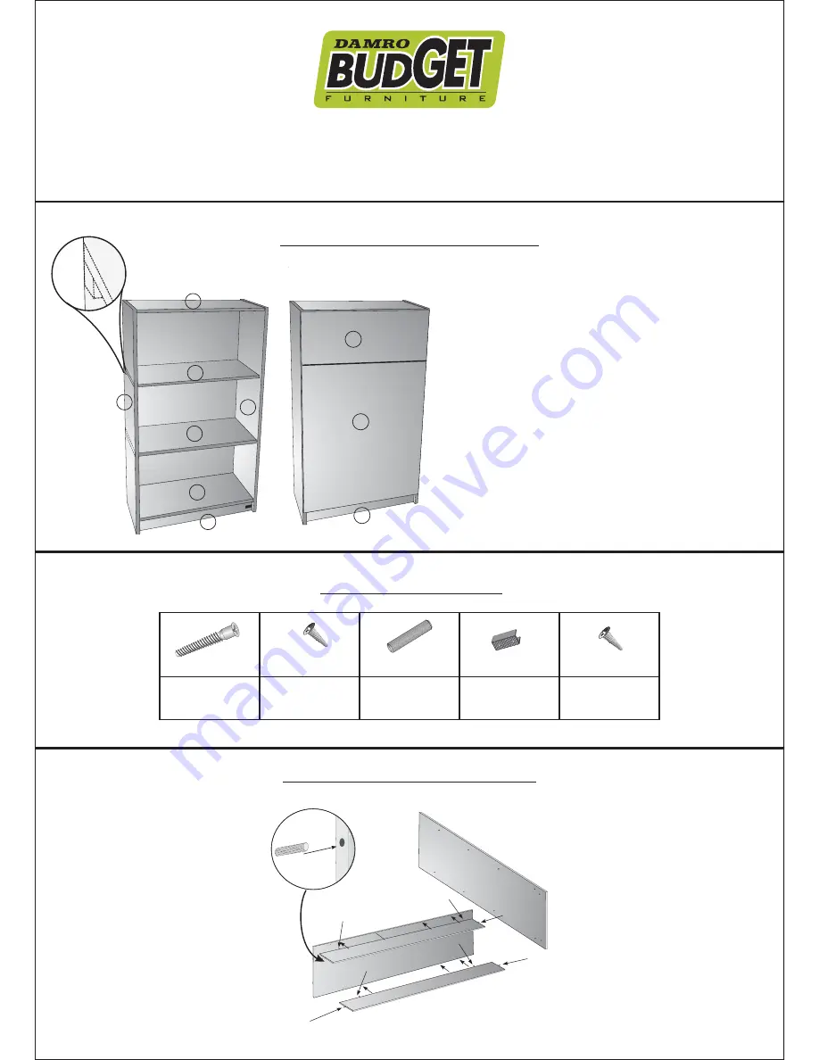 Damro BKFR-002 Assembling Instruction Manual Download Page 1