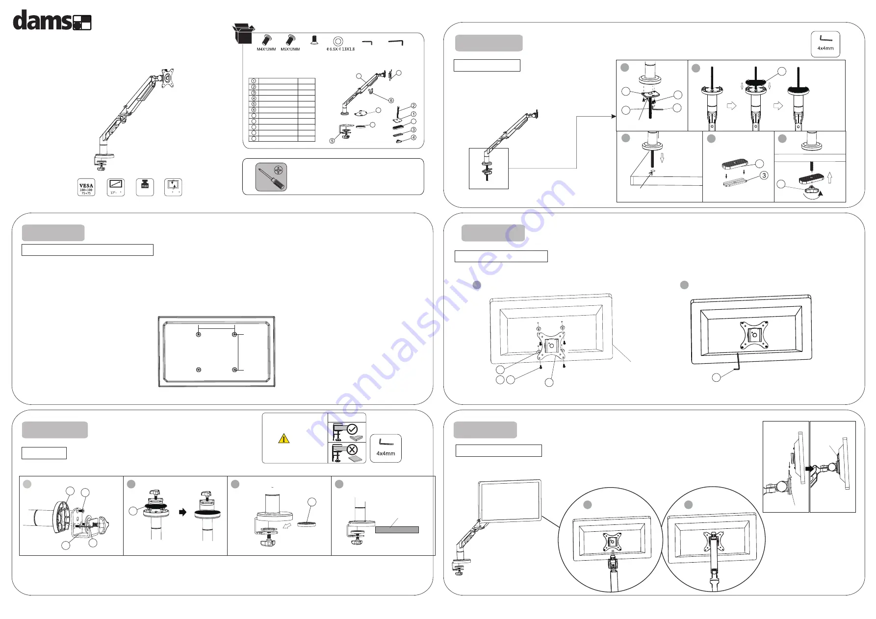 dams TGSMARM Installation Manual Download Page 1