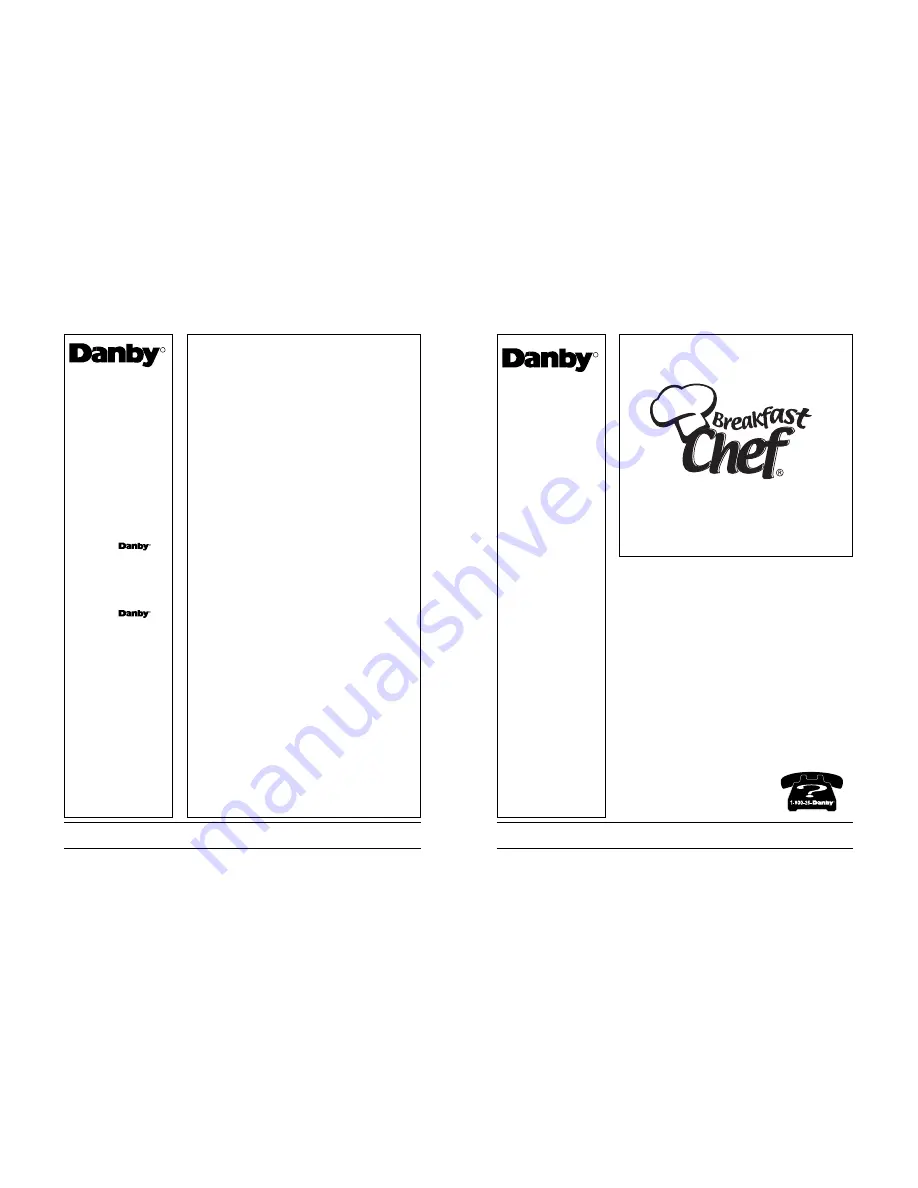 Danby BC425BLS Owner'S Manual Download Page 1