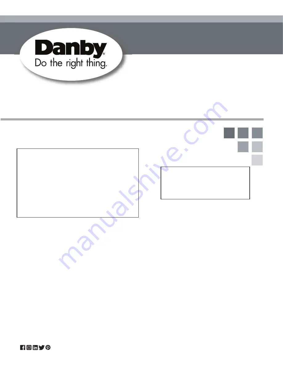 Danby DBMW0720BBB Owner'S Manual Download Page 1