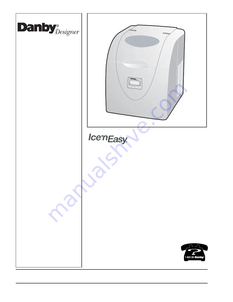 Danby Designer Ice'n Easy DIM1524W Owner'S Manual Download Page 2