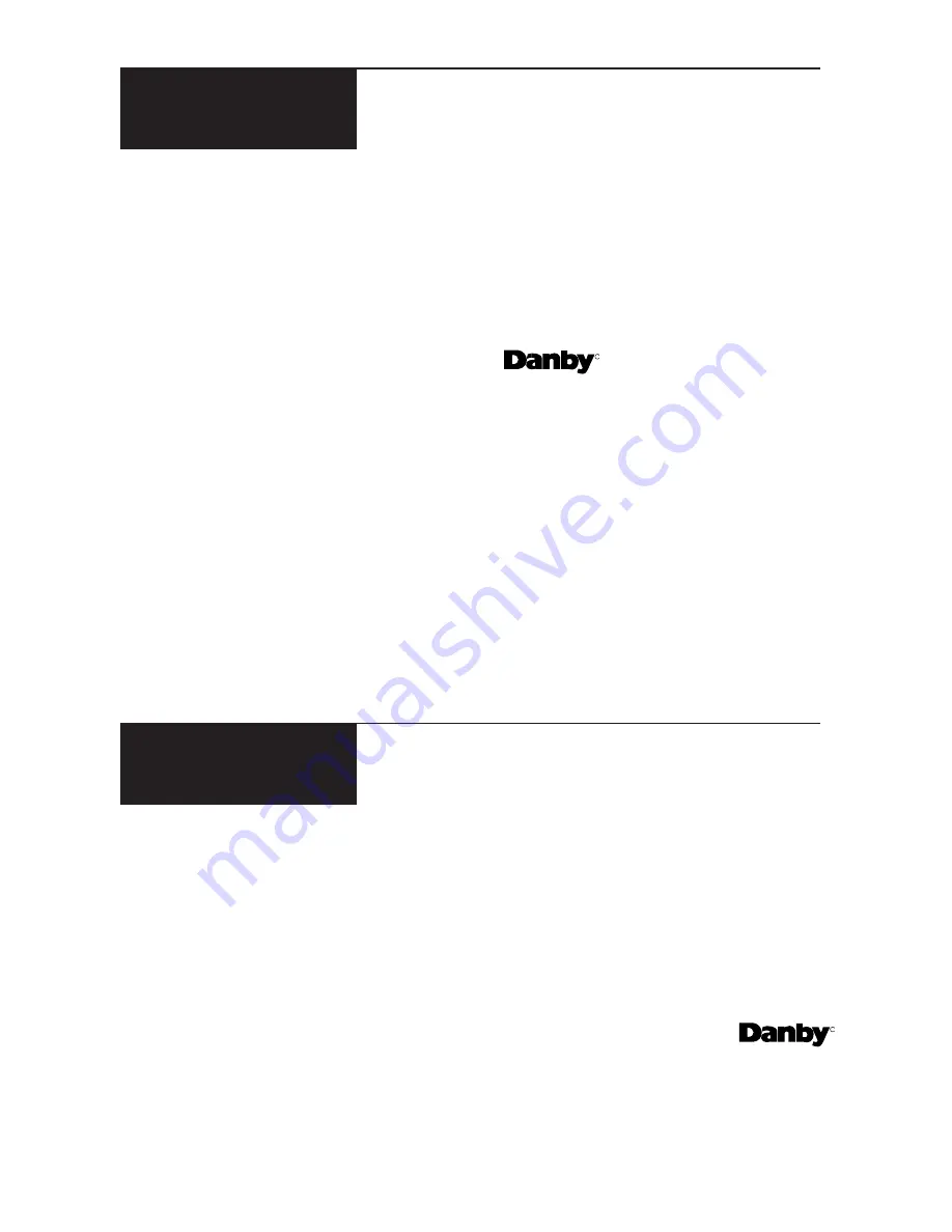 Danby Designer Ice'n Easy DIM1524W Owner'S Manual Download Page 7