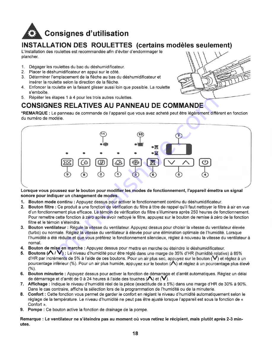 Danby Premiere DDR70B3PWP Owner'S Manual Download Page 23