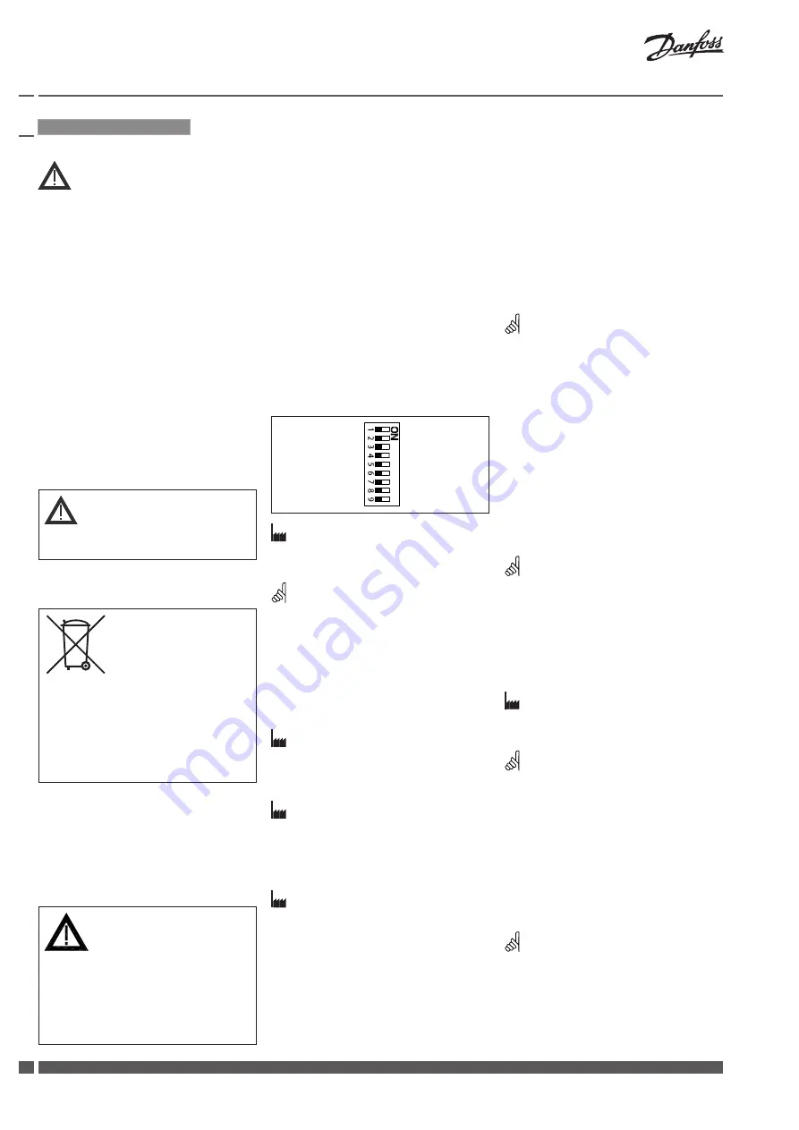 Danfoss AME 25 Installation Manual Download Page 16