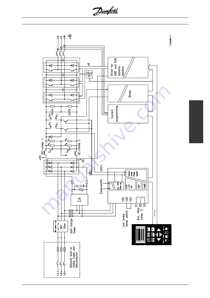 Danfoss VLT 5000 FLUX Operating Instructions Manual Download Page 13