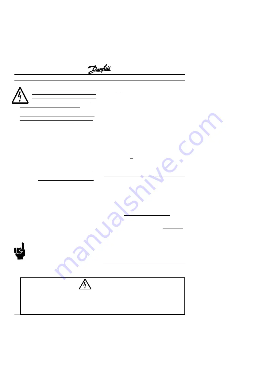 Danfoss VLT 6000 Quick Setup Manual Download Page 2