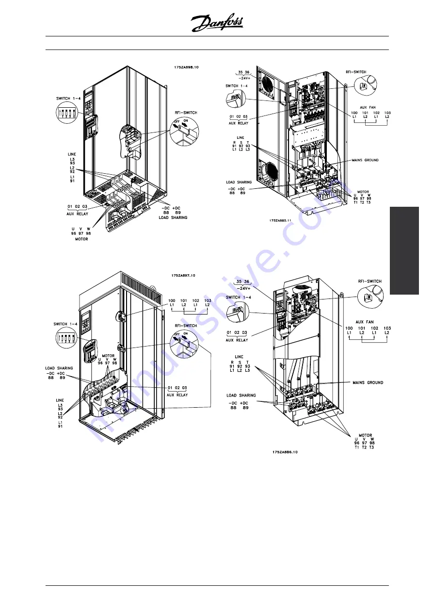 Danfoss VLT 8000 AQUA series Operating Instructions Manual Download Page 67