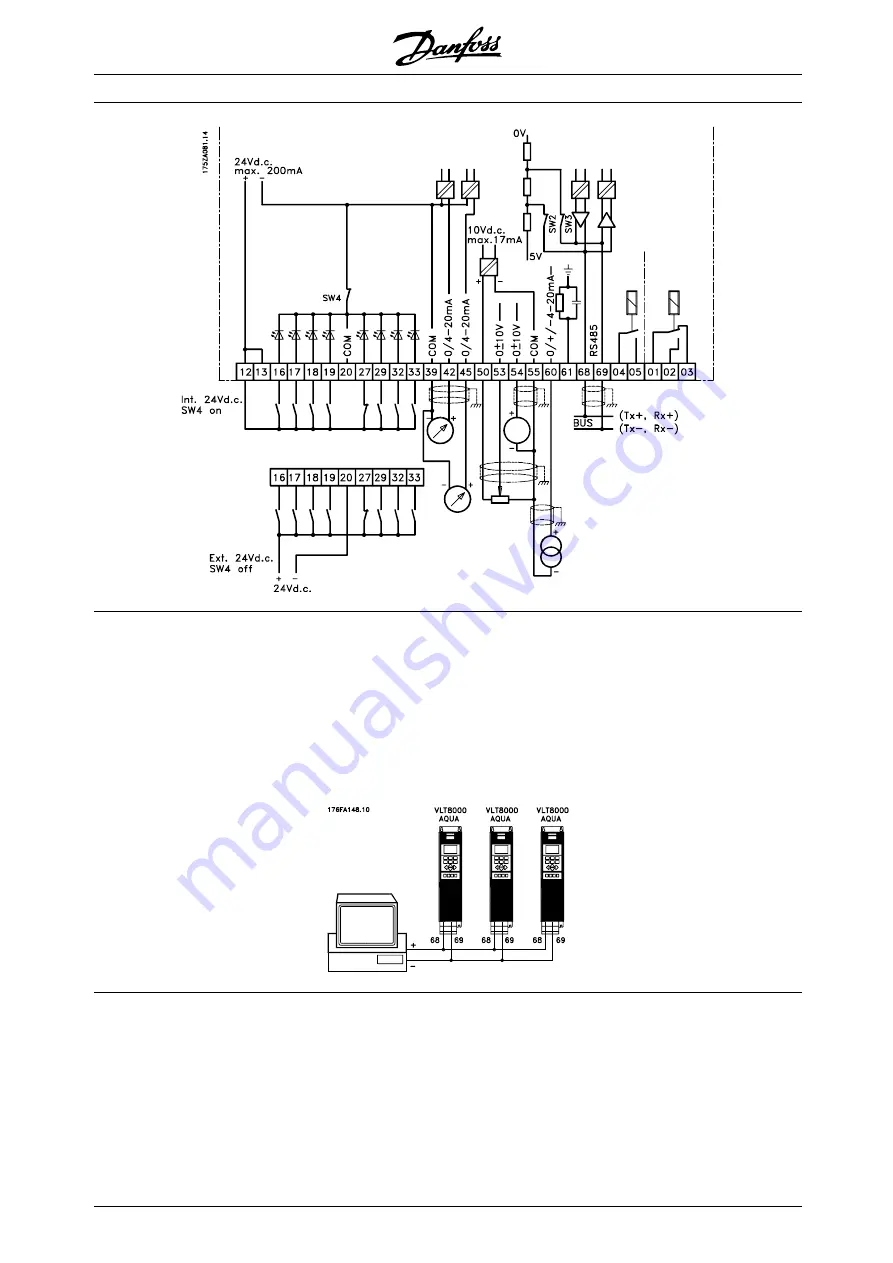 Danfoss VLT 8000 AQUA series Operating Instructions Manual Download Page 80