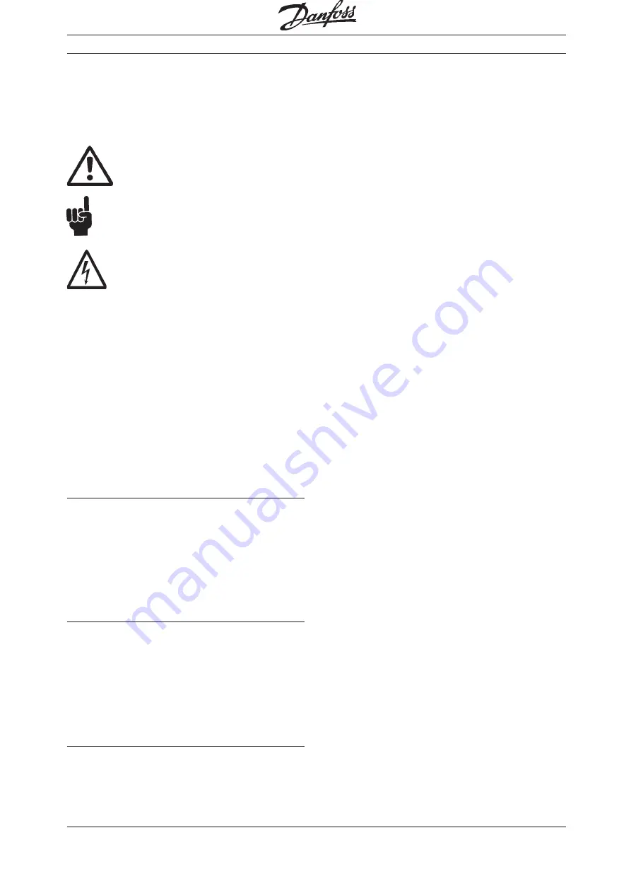 Danfoss VLT5000 SyncPos Operating Instructions Manual Download Page 7