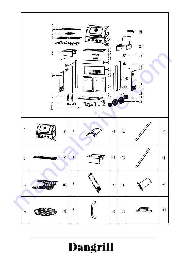 Dangrill 88221 Instruction Manual Download Page 45