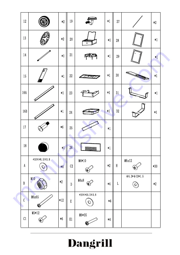 Dangrill 88221 Instruction Manual Download Page 46