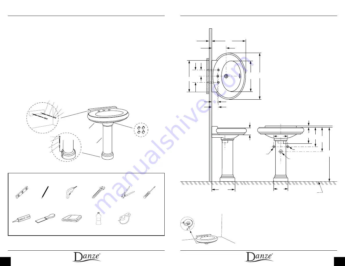 Danze Orrington DC016028 Installation Instructions Manual Download Page 3