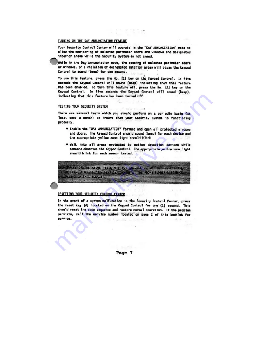 DAS 280 Operator'S Manual Download Page 8